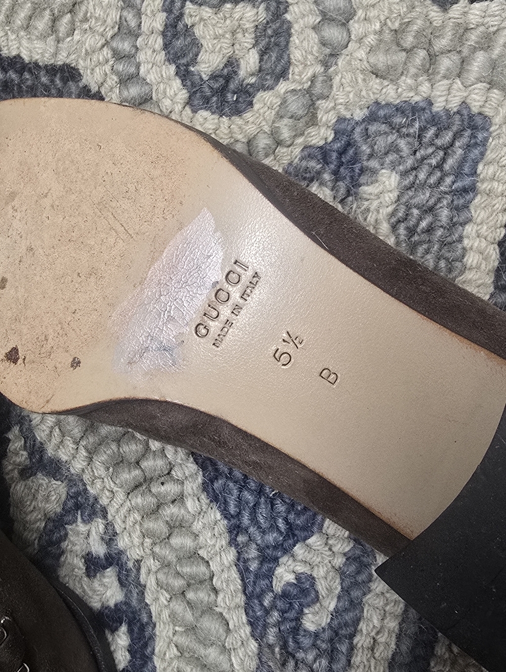 Gucci Brown Suede Loafers with Bamboo Horse Bit 5 1/2 B - Picture 5 of 13